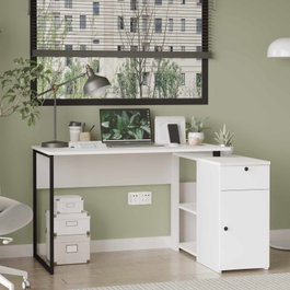 Hanah Home Escritorio de estudio Nor1-W Blanco